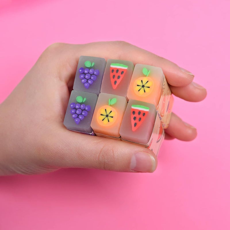 MGTECH 15Pcs Cute Fruit Erasers for Kids, Fun Food Pencil Erasers for School Supplies Prize Gifts Party Favors - Image 3